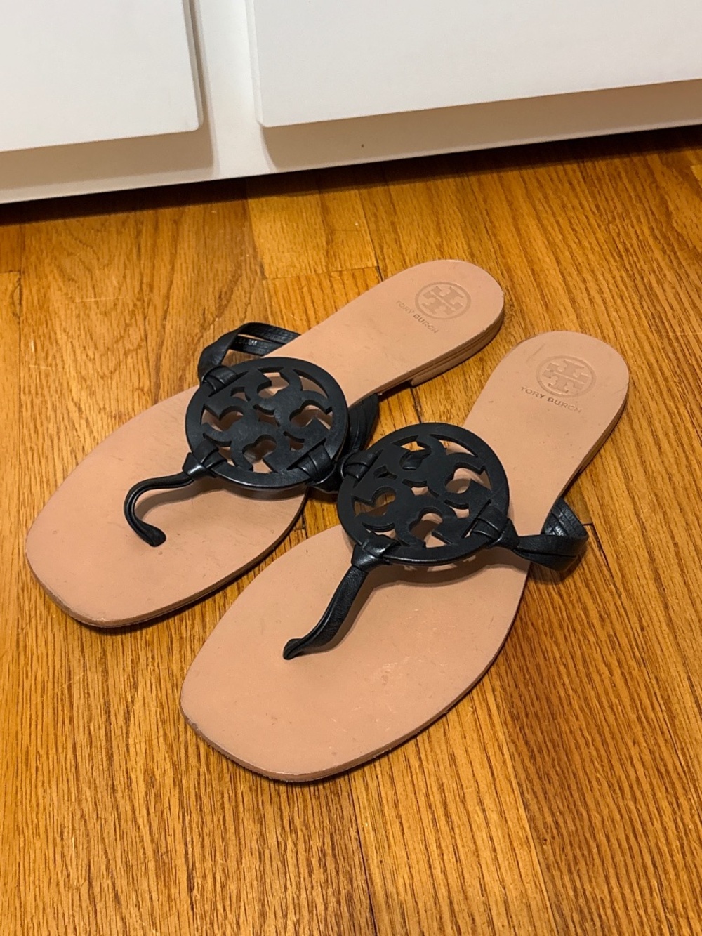 Tory Burch Miller Square Toe Sandals size 8